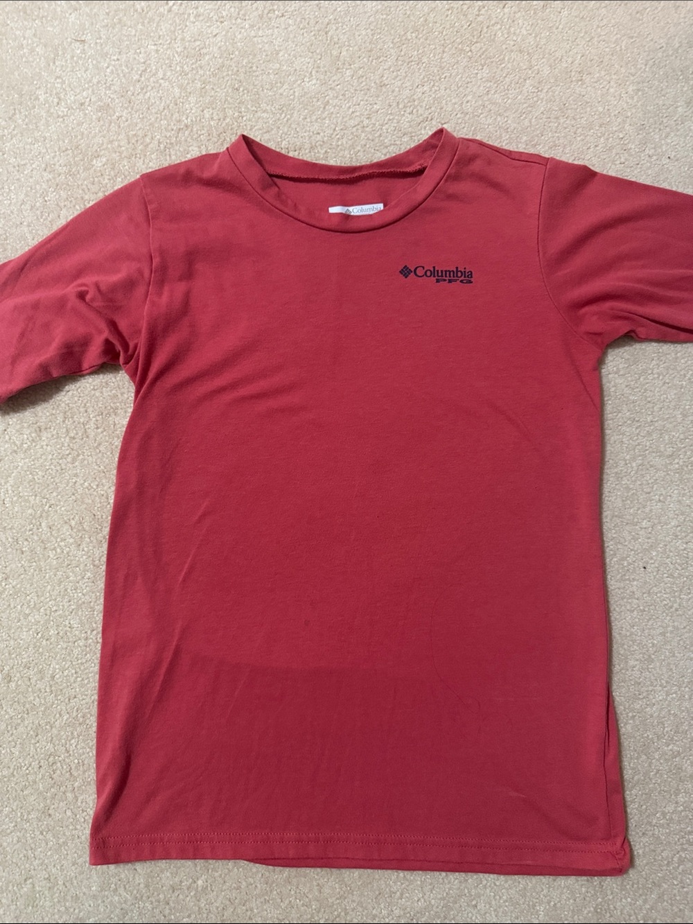 Columbia Boys' Brick Red Short-Sleeve Logo Tee